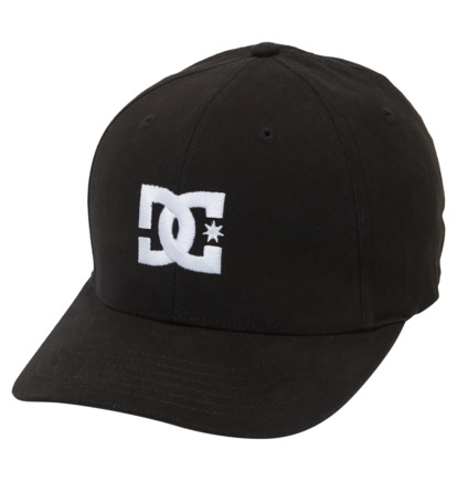 Black Men DC Shoes Star Flexfit Cap | DC-0871263