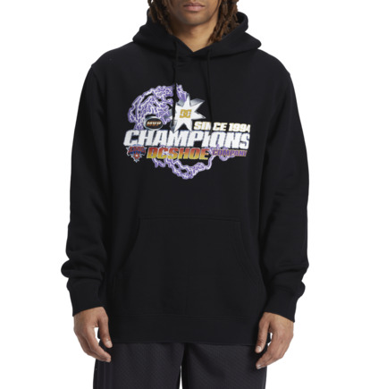 Black Men DC Shoes The Champs Pullover Hoodie | DC-4617395