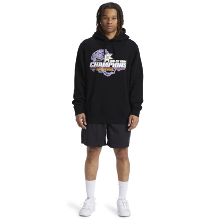 Black Men DC Shoes The Champs Pullover Hoodie | DC-4617395