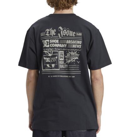 Black Men DC Shoes The Issue T-Shirt | DC-0687415