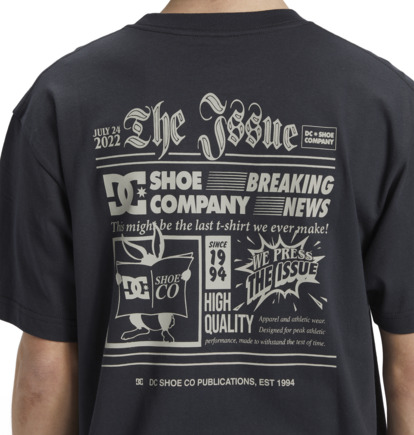 Black Men DC Shoes The Issue T-Shirt | DC-0687415