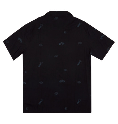 Black Men DC Shoes Tripped Vacation Short Sleeve Shirts | DC-7960318