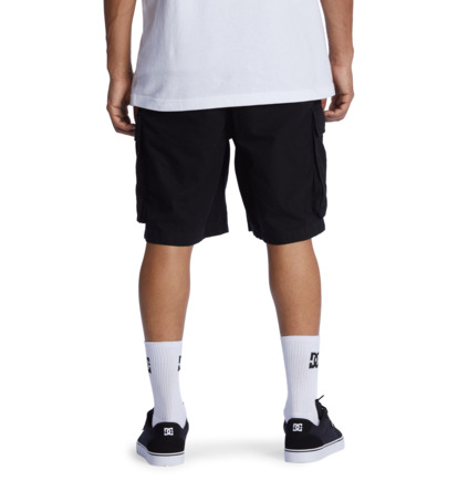 Black Men DC Shoes Tundra Shorts | DC-8349150