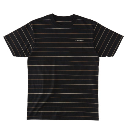 Black Stripes Men DC Shoes Lowstate Stripe T-Shirt | DC-6974283