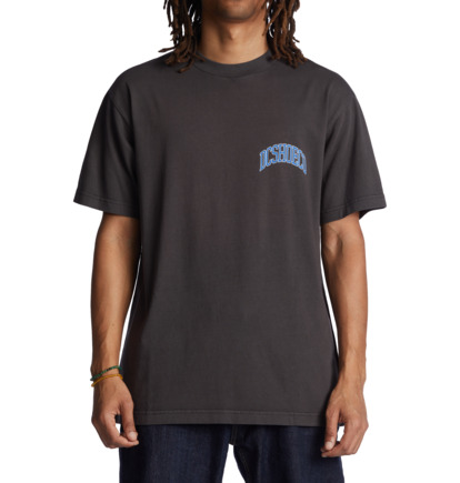 Black Wash Men DC Shoes Arch T-Shirt | DC-3275906