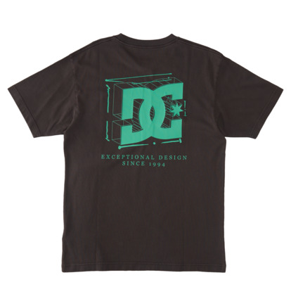 Black Wash Men DC Shoes Mid Century T-Shirt | DC-1270945