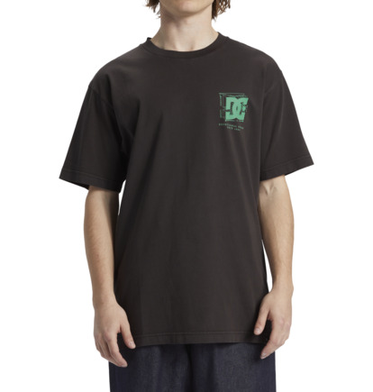 Black Wash Men DC Shoes Mid Century T-Shirt | DC-1270945