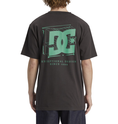 Black Wash Men DC Shoes Mid Century T-Shirt | DC-1270945