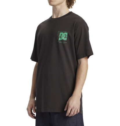 Black Wash Men DC Shoes Mid Century T-Shirt | DC-1270945