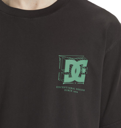 Black Wash Men DC Shoes Mid Century T-Shirt | DC-1270945