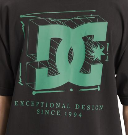 Black Wash Men DC Shoes Mid Century T-Shirt | DC-1270945