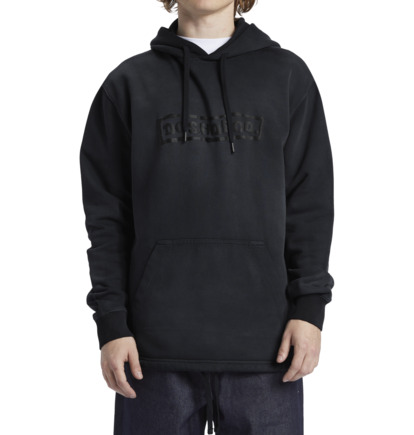 Black Wash Men DC Shoes Plume Pullover Hoodie | DC-1237460