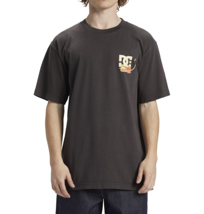 Black Wash Men DC Shoes Seed Planter T-Shirt | DC-3628015