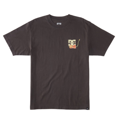 Black Wash Men DC Shoes Seed Planter T-Shirt | DC-3628015