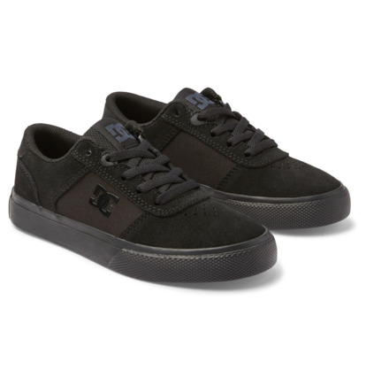 Black / Black Kids' DC Shoes Teknic Lace Up Skate Shoes | DC-2385471