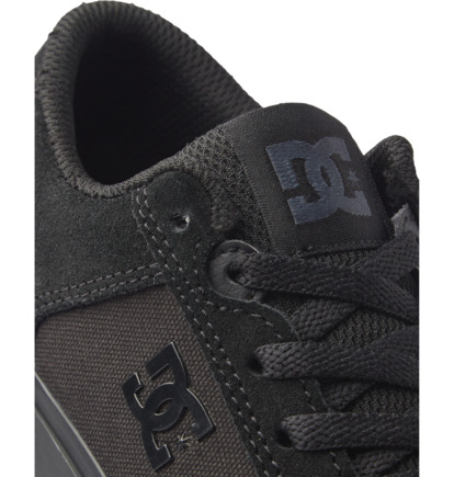 Black / Black Kids' DC Shoes Teknic Lace Up Skate Shoes | DC-2385471