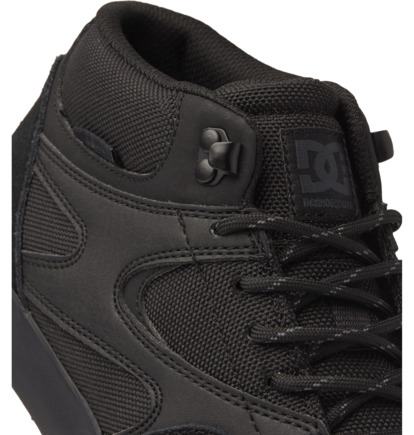 Black / Black Men DC Shoes Kalis Vulc Mid Winter Boots | DC-9260183