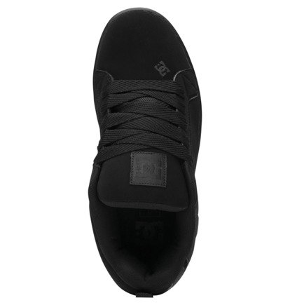 Black / Black / Black Men DC Shoes Court Graffik Sneakers | DC-0147592