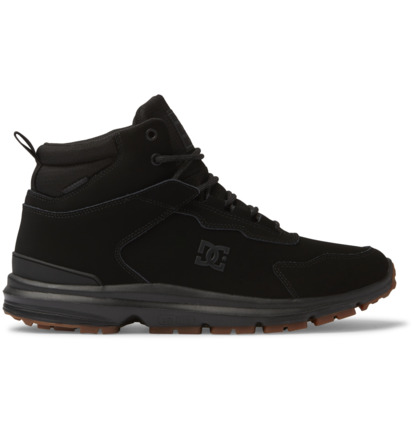 Black / Black / Black Men DC Shoes Mutiny Leather Winter Boots | DC-6725493