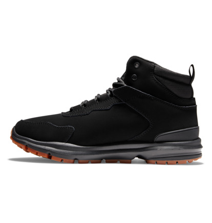 Black / Black / Black Men DC Shoes Mutiny Water Resistant Leather Winter Boots | DC-4589073