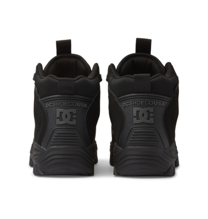 Black / Black / Black Men DC Shoes Navigator Leather High Top Winter Boots | DC-4150937