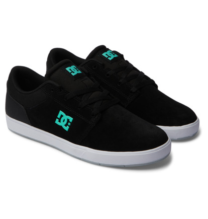 Black / Black / Green Men DC Shoes Crisis 2 Skate Shoes | DC-1879563