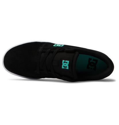 Black / Black / Green Men DC Shoes Crisis 2 Skate Shoes | DC-1879563