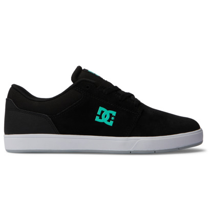 Black / Black / Green Men DC Shoes Crisis 2 Skate Shoes | DC-1879563