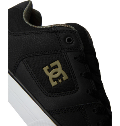 Black / Black / Green Men DC Shoes Pure Sneakers | DC-2157643