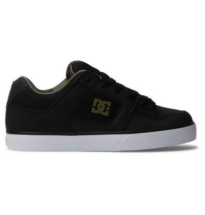 Black / Black / Green Men DC Shoes Pure Sneakers | DC-2157643