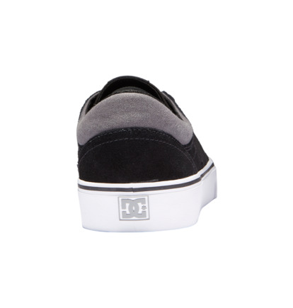 Black / Black / Grey Men DC Shoes Trase Suede Sneakers | DC-9014763