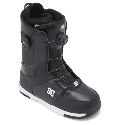 Black / Black / White Men DC Shoes Control BOA® Snowboard Boots | DC-4206358