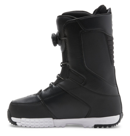 Black / Black / White Men DC Shoes Control BOA® Snowboard Boots | DC-4206358