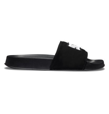 Black / Black / White Men DC Shoes DC Slide Sandals | DC-3769045