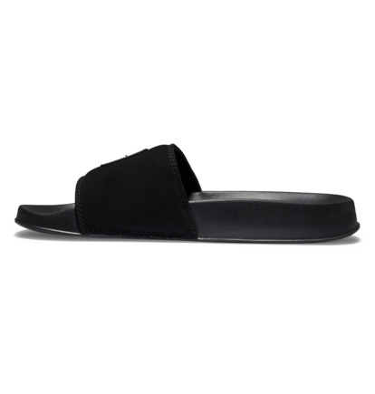 Black / Black / White Men DC Shoes DC Slide Sandals | DC-3769045