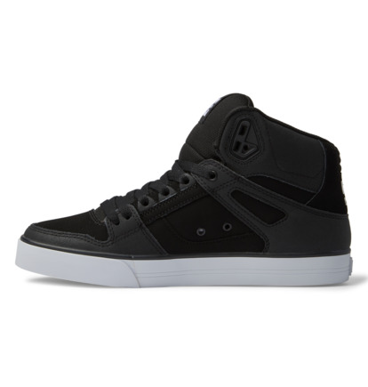 Black / Black / White Men DC Shoes Pure High-Top Sneakers | DC-0354918