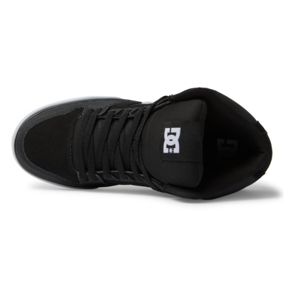 Black / Black / White Men DC Shoes Pure High-Top Sneakers | DC-0354918