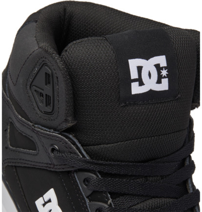 Black / Black / White Men DC Shoes Pure High-Top Sneakers | DC-0354918