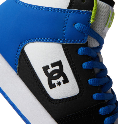 Black / Blue / Green Kids' DC Shoes Manteca 4 Hi Skate Shoes | DC-6329418