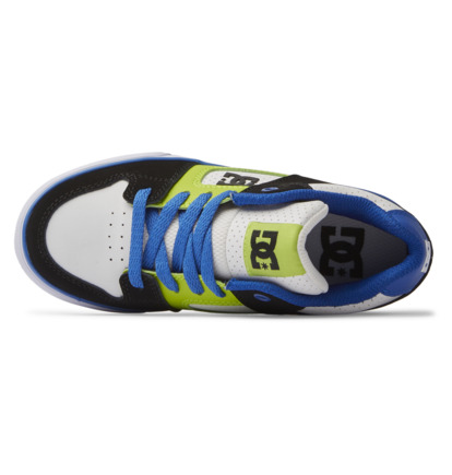 Black / Blue / Green Kids' DC Shoes Pure Mid-Top Skate Shoes | DC-9421867