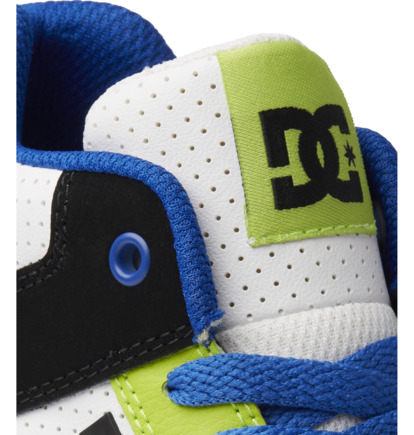 Black / Blue / Green Kids' DC Shoes Pure Mid-Top Skate Shoes | DC-9421867