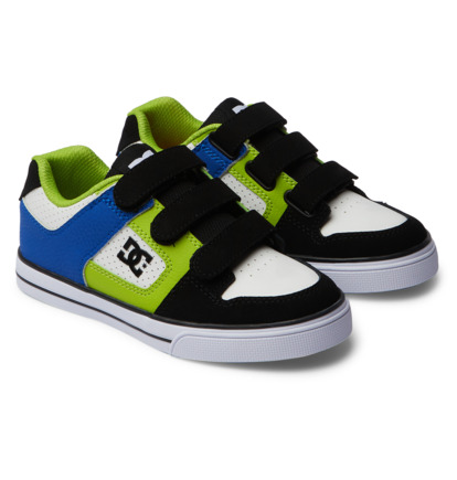 Black / Blue / Green Kids' DC Shoes Pure V Skate Shoes | DC-6908517