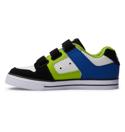 Black / Blue / Green Kids' DC Shoes Pure V Skate Shoes | DC-6908517