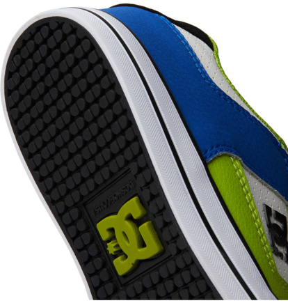 Black / Blue / Green Kids' DC Shoes Pure V Skate Shoes | DC-6908517