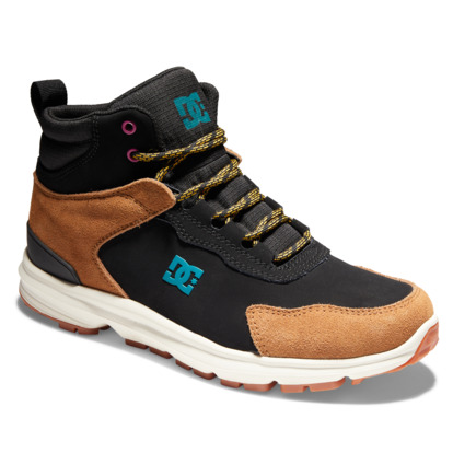 Black / Brown / Green Men DC Shoes Mutiny Water Resistant Leather Winter Boots | DC-8901237