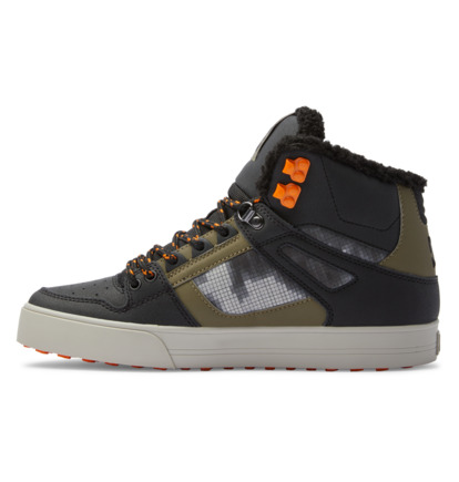 Black / Green Men DC Shoes Pure High WNT Winter Boots | DC-7863945