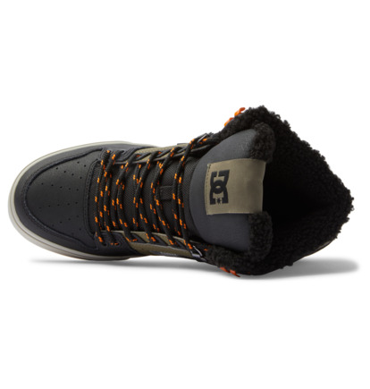 Black / Green Men DC Shoes Pure High WNT Winter Boots | DC-7863945