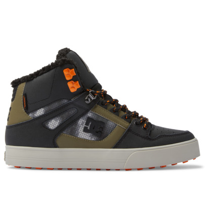 Black / Green Men DC Shoes Pure High WNT Winter Boots | DC-7863945