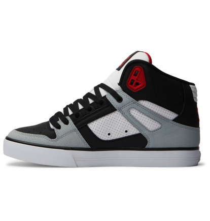 Black / Grey / Red Men DC Shoes Pure High-Top Sneakers | DC-9061872