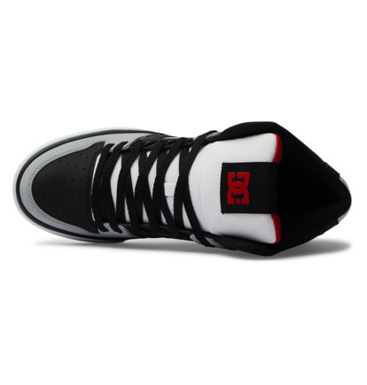 Black / Grey / Red Men DC Shoes Pure High-Top Sneakers | DC-9061872